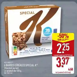 ALDI Kellogg's 6 Barres Céréales Special K offre