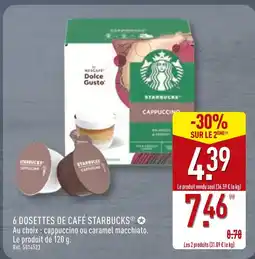 ALDI STARBUCKS 6 dosettes de café offre