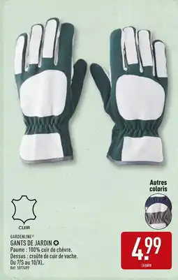 ALDI GARDENLINE Gants de jardin offre