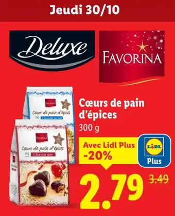 Lidl Cœurs de pain d’épices offre