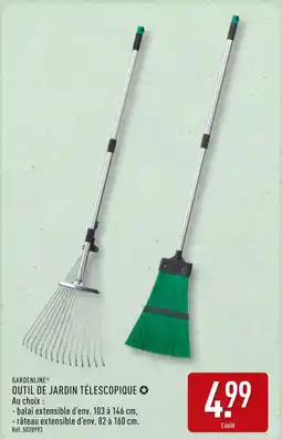 ALDI GARDENLINE Outil de jardin télescopique offre