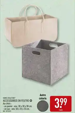 ALDI HOME CREATION Accessoires en feutre - Panier offre