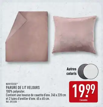 ALDI Novitesse Parure de lit velours offre