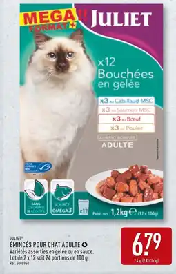 ALDI JUILET Émincés pour chat adulte offre