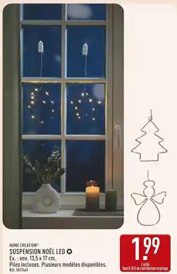 ALDI HOME CREATION Suspension Noël LED offre
