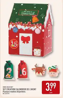 ALDI HOME CREATION Set Création Calendrier de l'Avent offre