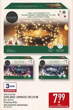 ALDI HOME CREATION Guirlande lumineuse 200 LED offre