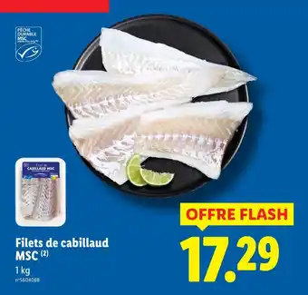 Lidl MSC Filets de cabillaud offre