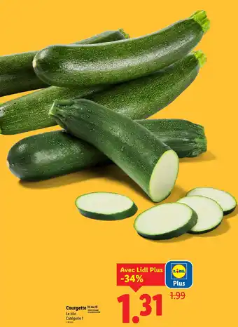 Lidl Courgette offre