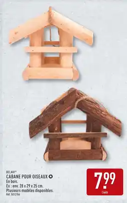 ALDI BELAVI Cabane pour oiseaux offre