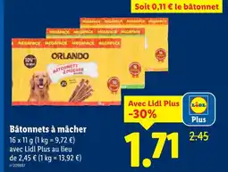 Lidl Orlando Bâtonnets à mâcher offre