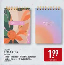 ALDI EXPERTIZ Blocs-notes offre