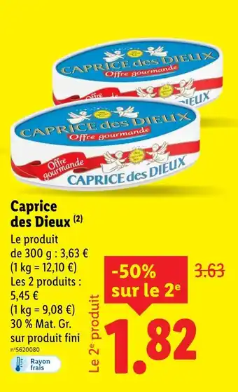 Lidl Caprice des dieux offre