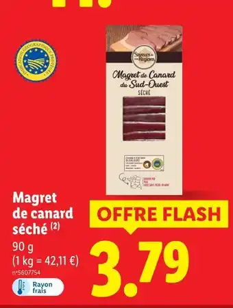 Lidl Saveurs des Régions Magret de Canard Séché offre