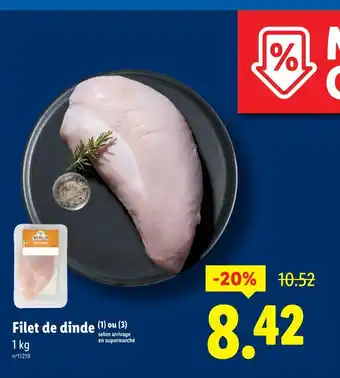 Lidl Filet de dinde offre