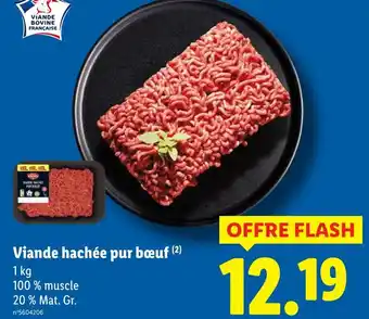 Lidl Viande hachée pur bœuf offre