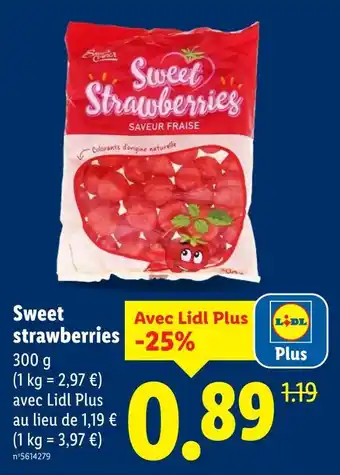 Lidl Sweet strawberries offre
