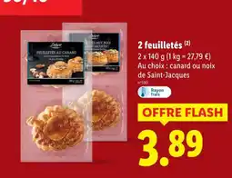 Lidl DELUXE Feuilletés au canard offre