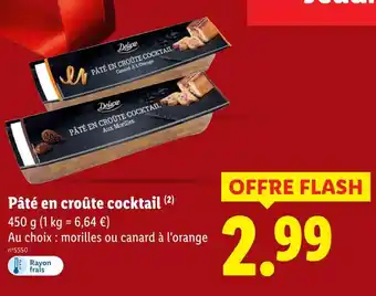 Lidl DELUXE Pâté en croûte cocktail offre