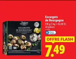 Lidl DELUXE Escargots de Bourgogne offre