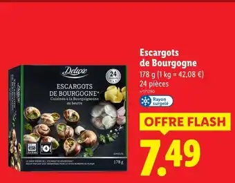 Lidl DELUXE Escargots de Bourgogne offre
