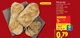 Lidl Pain aux noix offre
