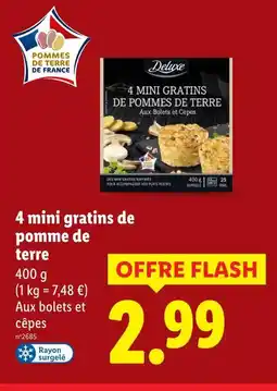 Lidl Deluxe 4 mini gratins de pommes de terre offre