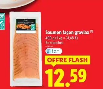 Lidl Saumon façon gravlax offre
