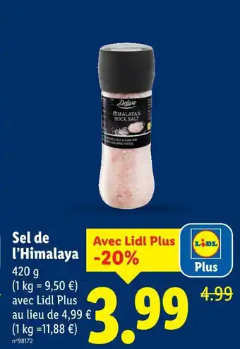 Lidl DELUXE Sel de l’himalaya offre