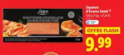 Lidl DELUXE Saumon d'Écosse fumé offre