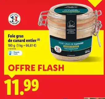 Lidl DELUXE Foie gras de canard entier offre