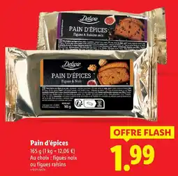 Lidl DELUXE Pain d'épices Figues & Raisins secs offre