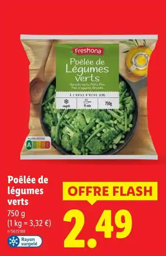 Lidl Freshona Poêlée de légumes verts offre