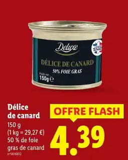 Lidl Deluxe Délice de canard offre
