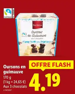 Lidl FAVORINA Oursons en guimauve offre