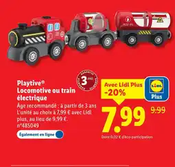 Lidl Playtive Locomotive ou train électrique offre
