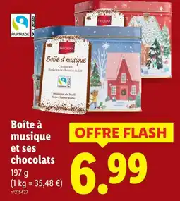 Lidl FAVORINA Boîte à musique et ses chocolats offre