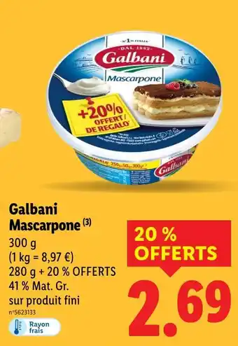 Lidl GALBANI Mascarpone offre