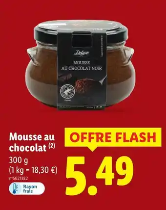 Lidl Deluxe Mousse au chocolat offre
