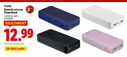 Lidl TRONIC Batterie externe PowerBank offre