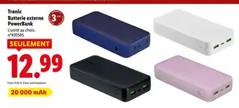 Lidl TRONIC Batterie externe PowerBank offre