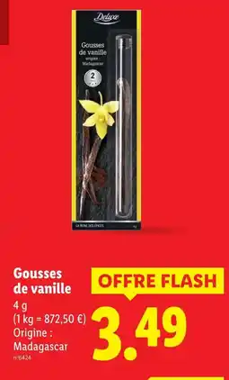 Lidl Deluxe Gousses de vanille offre