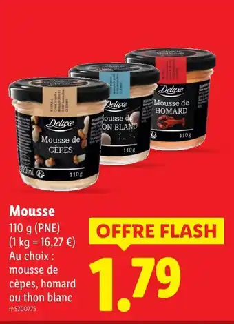 Lidl Deluxe Mousse offre