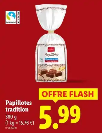 Lidl FAVORINA Papillotes tradition offre
