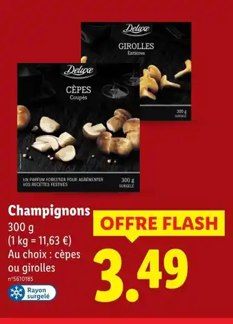 Lidl DELUXE Champignons offre