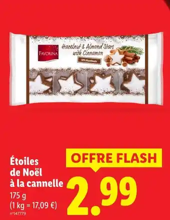 Lidl FAVORINA Étoiles de Noël à la cannelle offre
