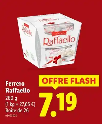 Lidl FERRERO raffaello offre