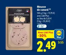 Lidl DELUXE Mousse de canard offre