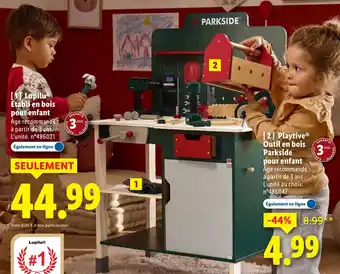 Lidl LUPILU Établi en bois pour enfant offre