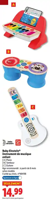 Lidl BABY EINSTEIN Instrument de musique enfant offre